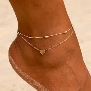 Julia Heart Ankle Bracelet