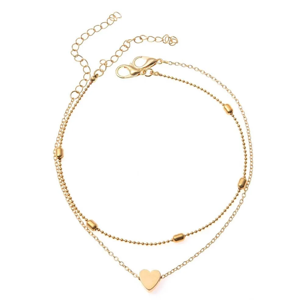 Julia Heart Ankle Bracelet