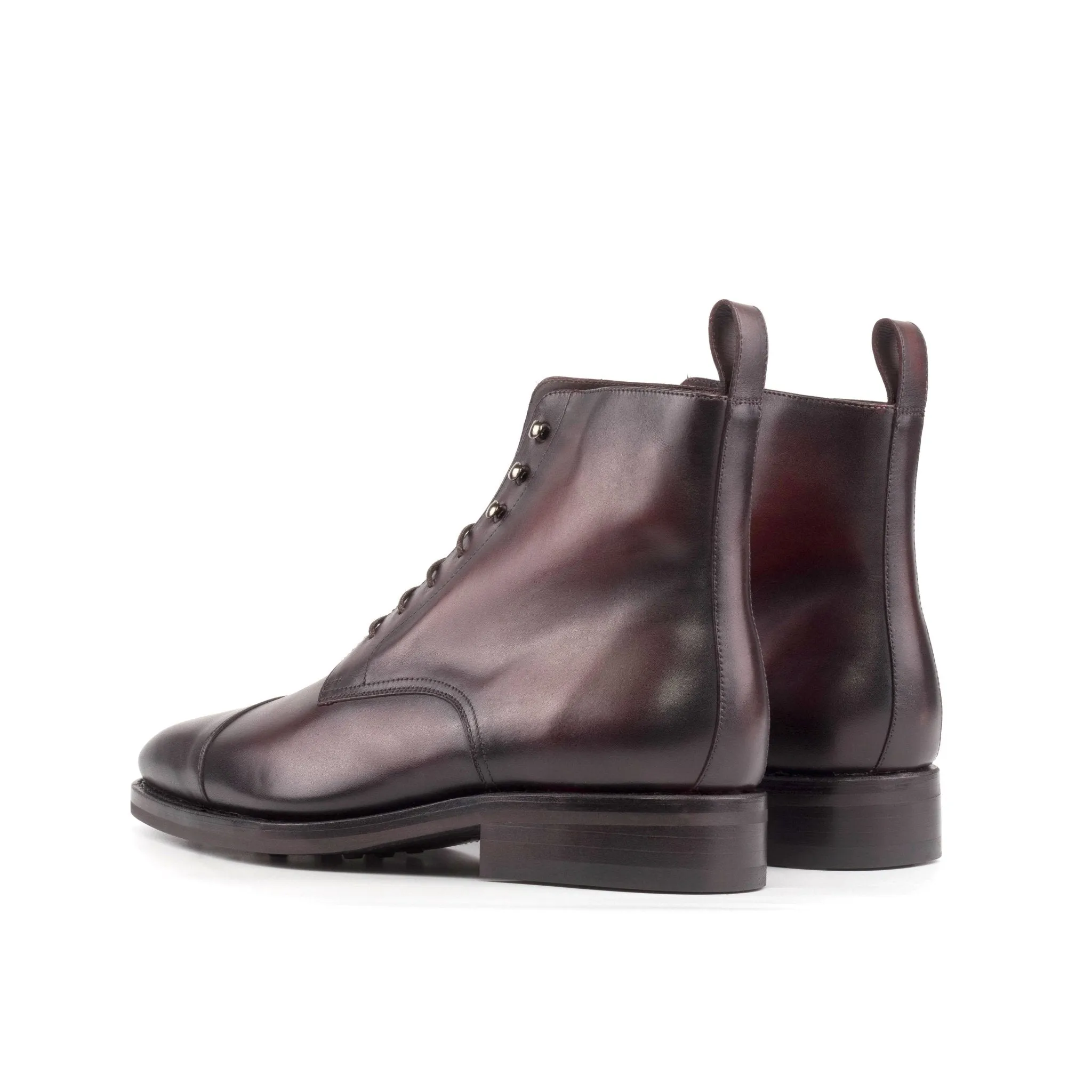 Jumper Boot in Burgundy Box Calf