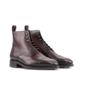 Jumper Boot in Burgundy Box Calf