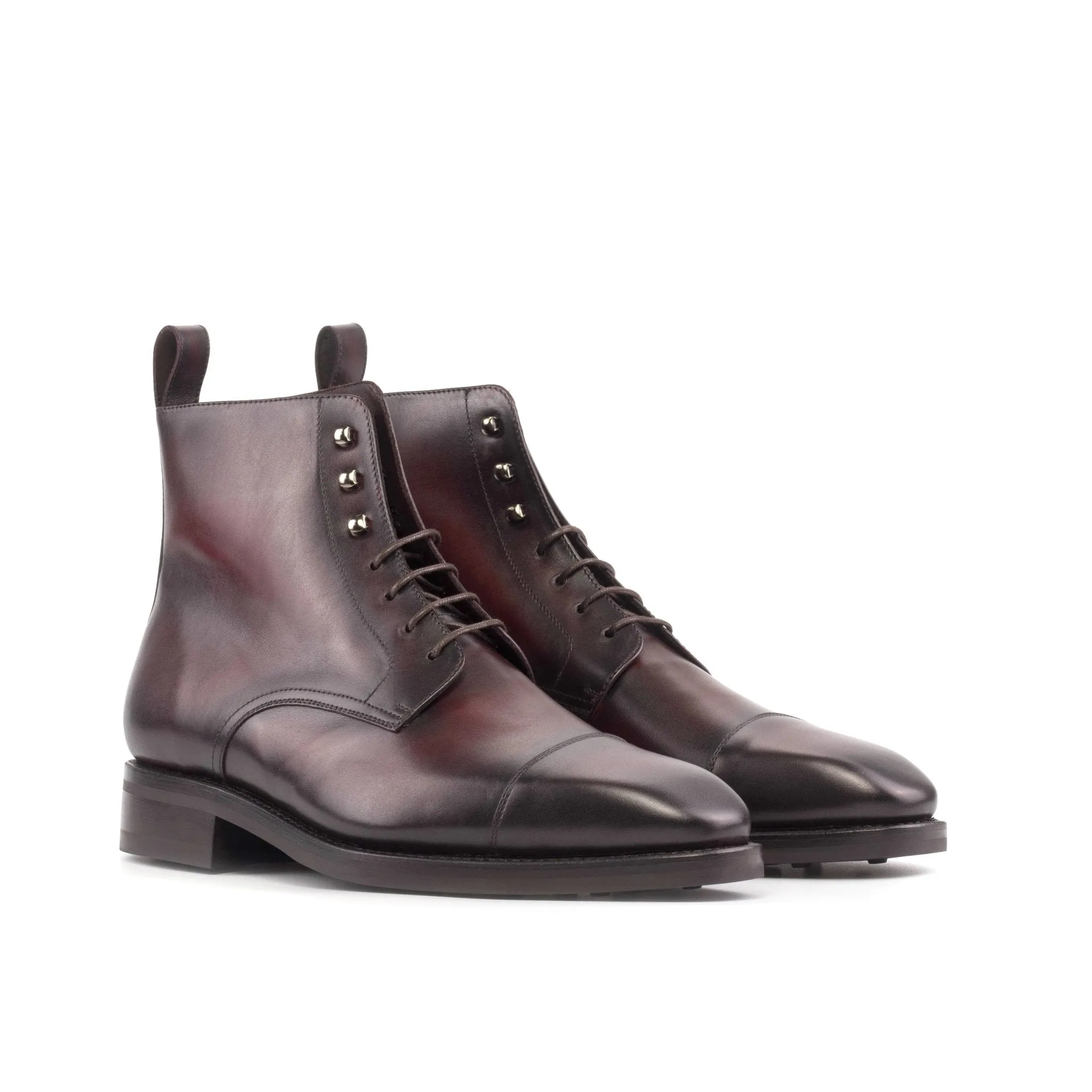 Jumper Boot in Burgundy Box Calf