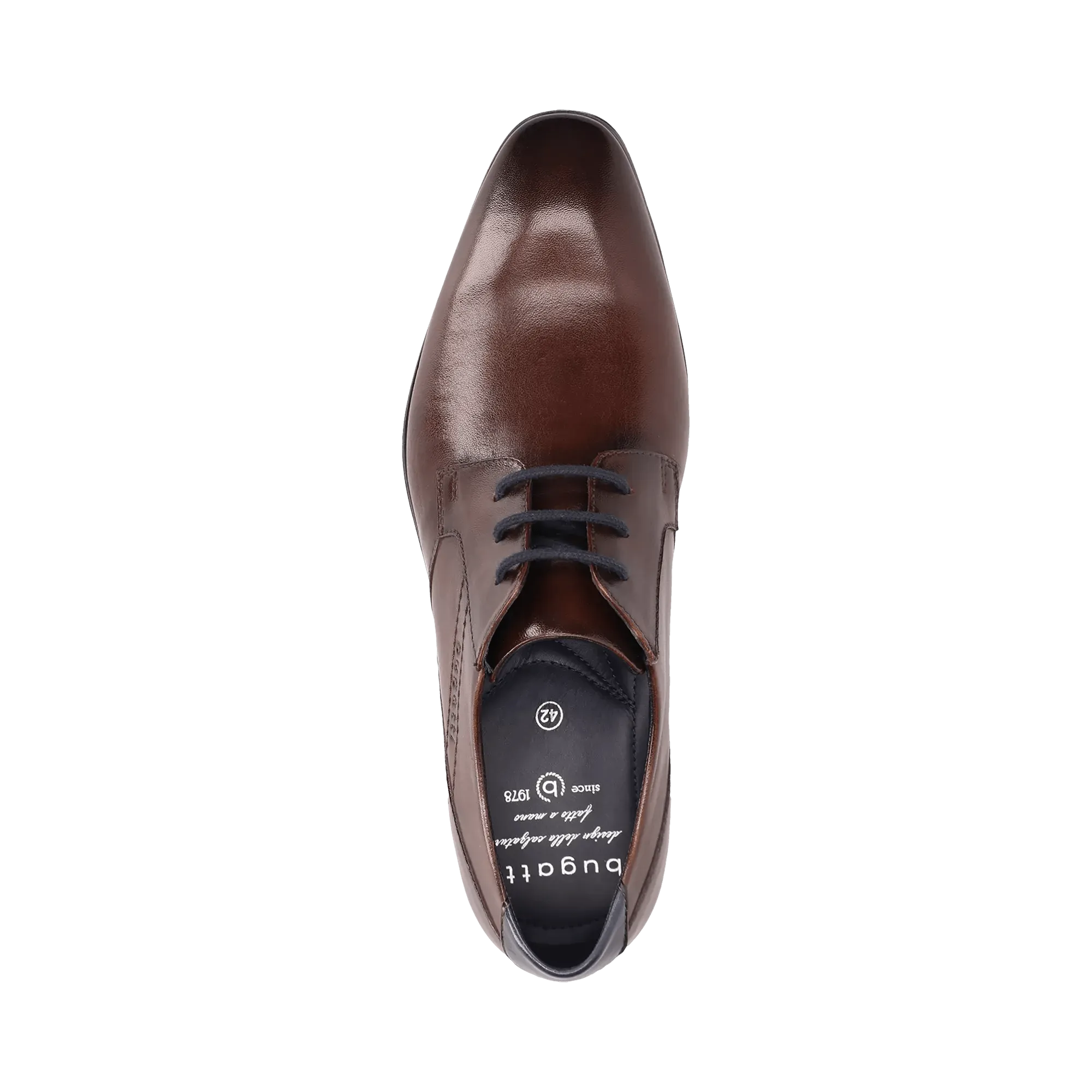 Leder Business Schnürer dunkelbraun