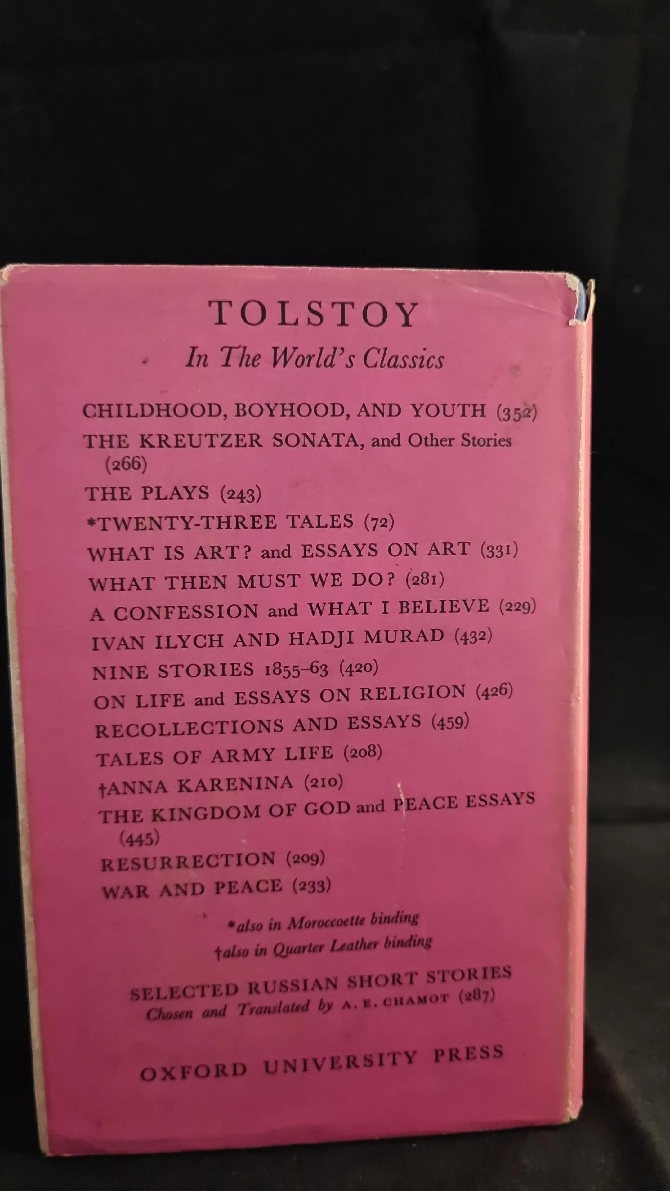 Leo Tolstoy - Anna Karenina, Oxford University Press, 1958