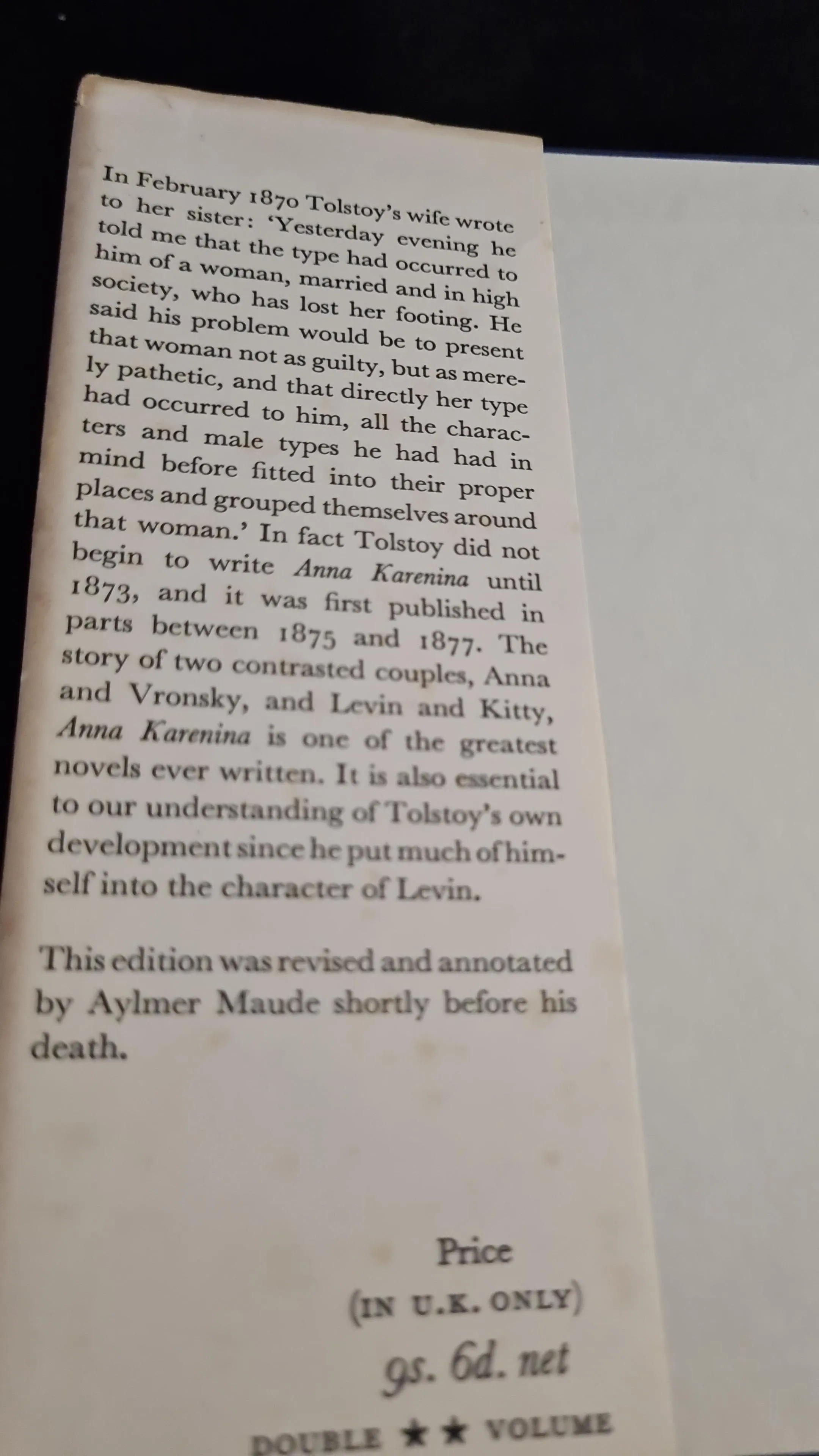 Leo Tolstoy - Anna Karenina, Oxford University Press, 1958