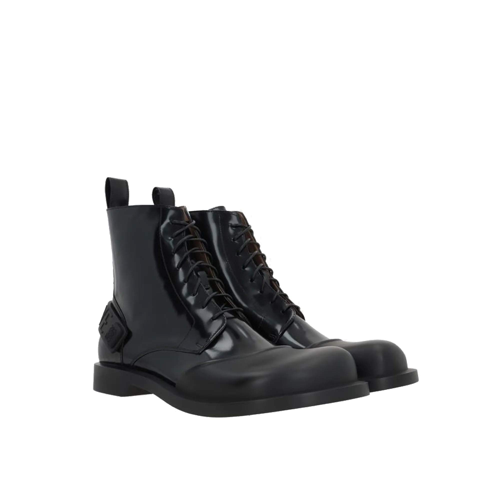 LOEWE Leather Lace-Up Boots for Men