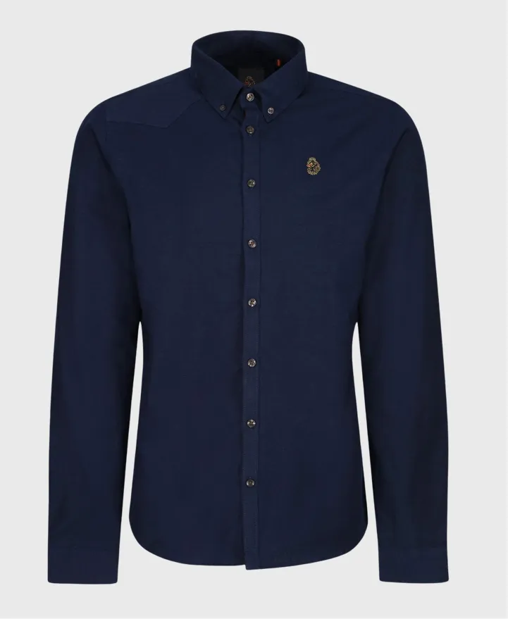 Luke 1977 M650950 Oxford Shirt Navy Blue