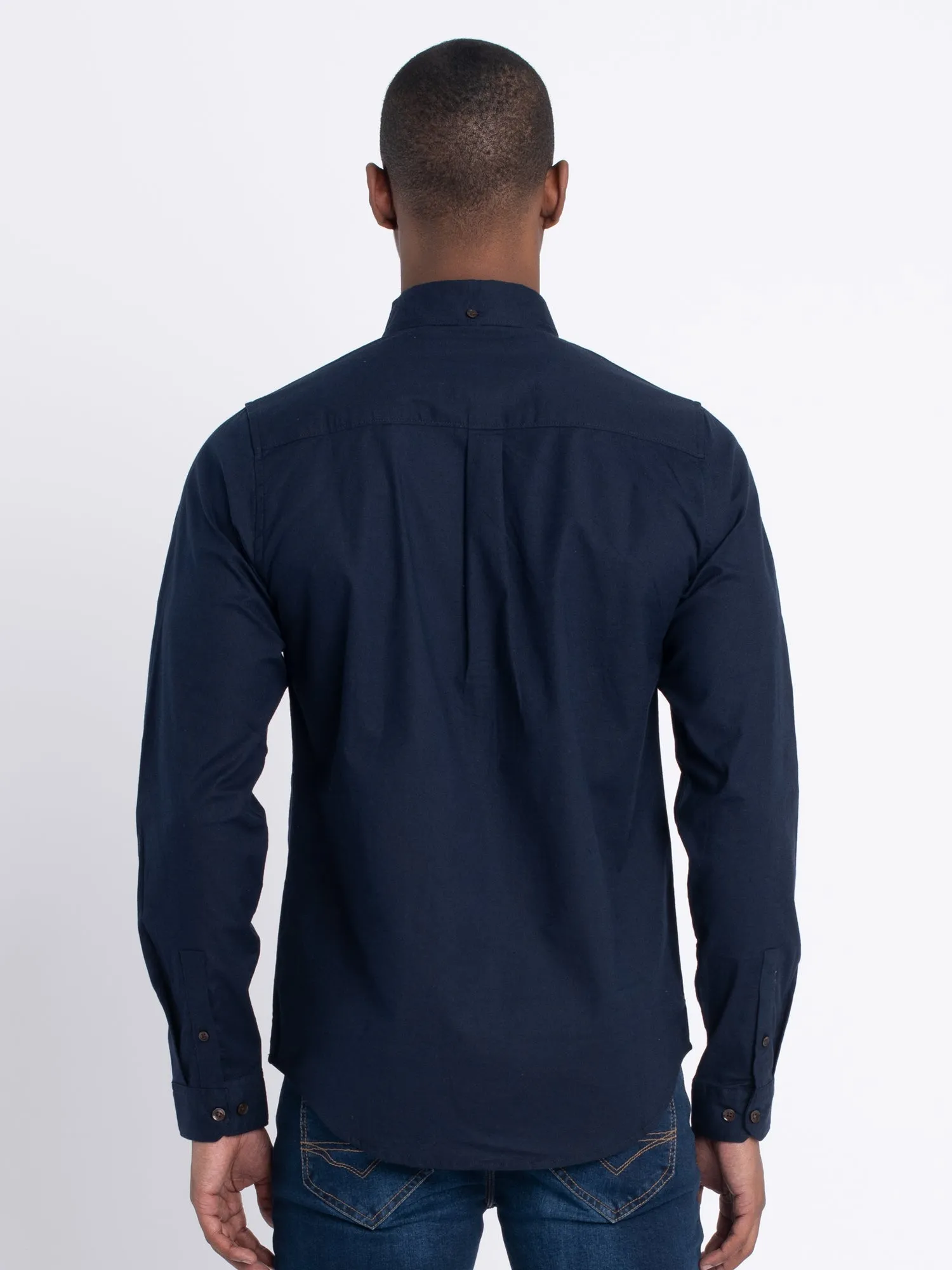 Luke 1977 M650950 Oxford Shirt Navy Blue