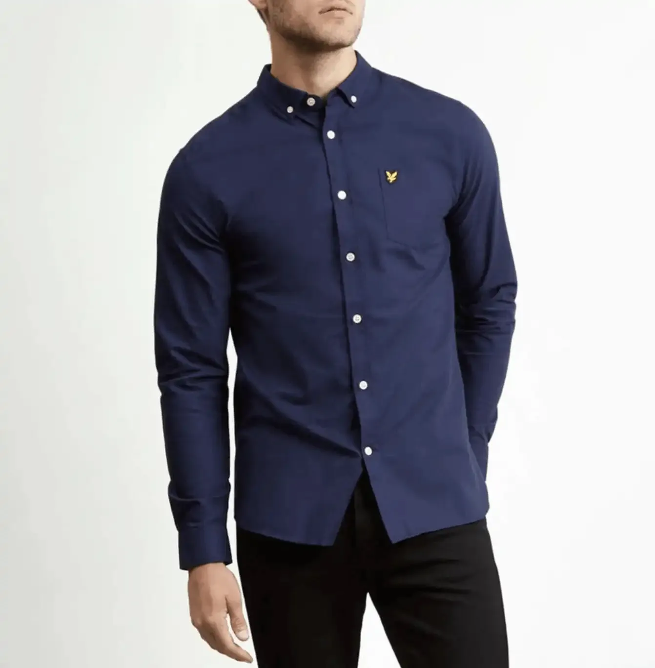 Lyle & Scott Regular Fit Oxford Shirt Dark Navy