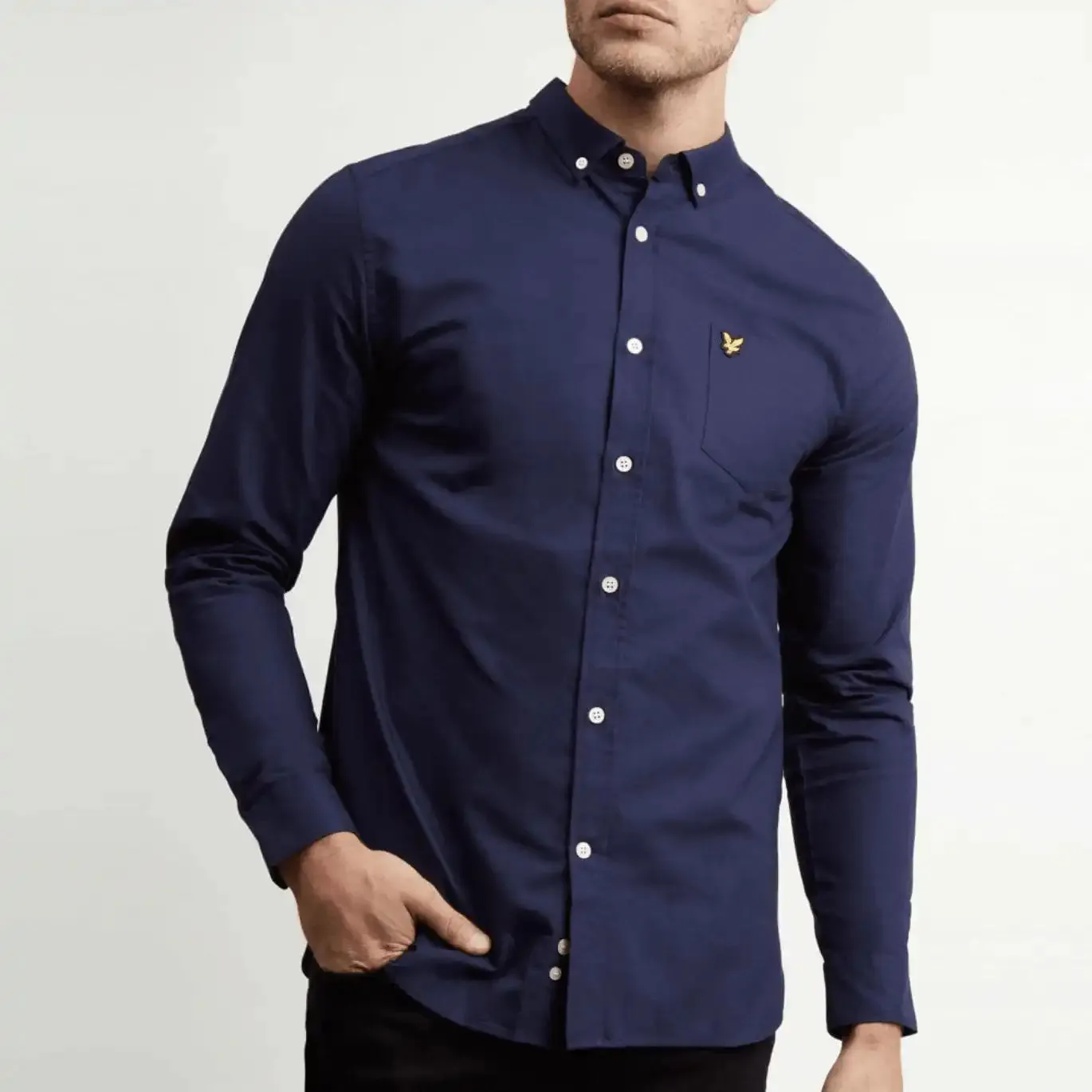 Lyle & Scott Regular Fit Oxford Shirt Dark Navy