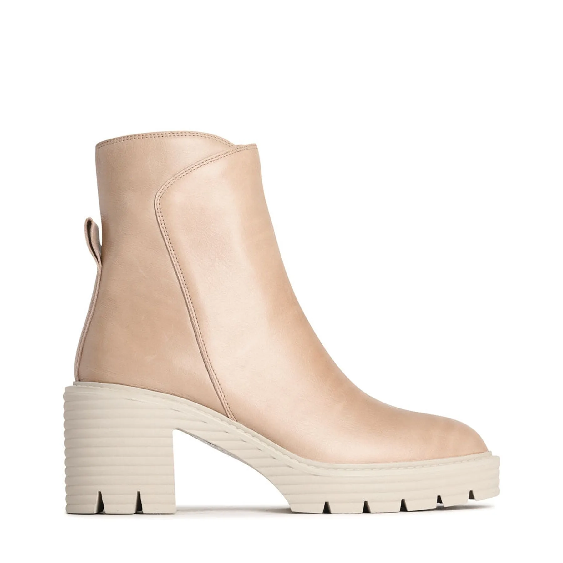 MALINI LEATHER HEELED ANKLE BOOTS