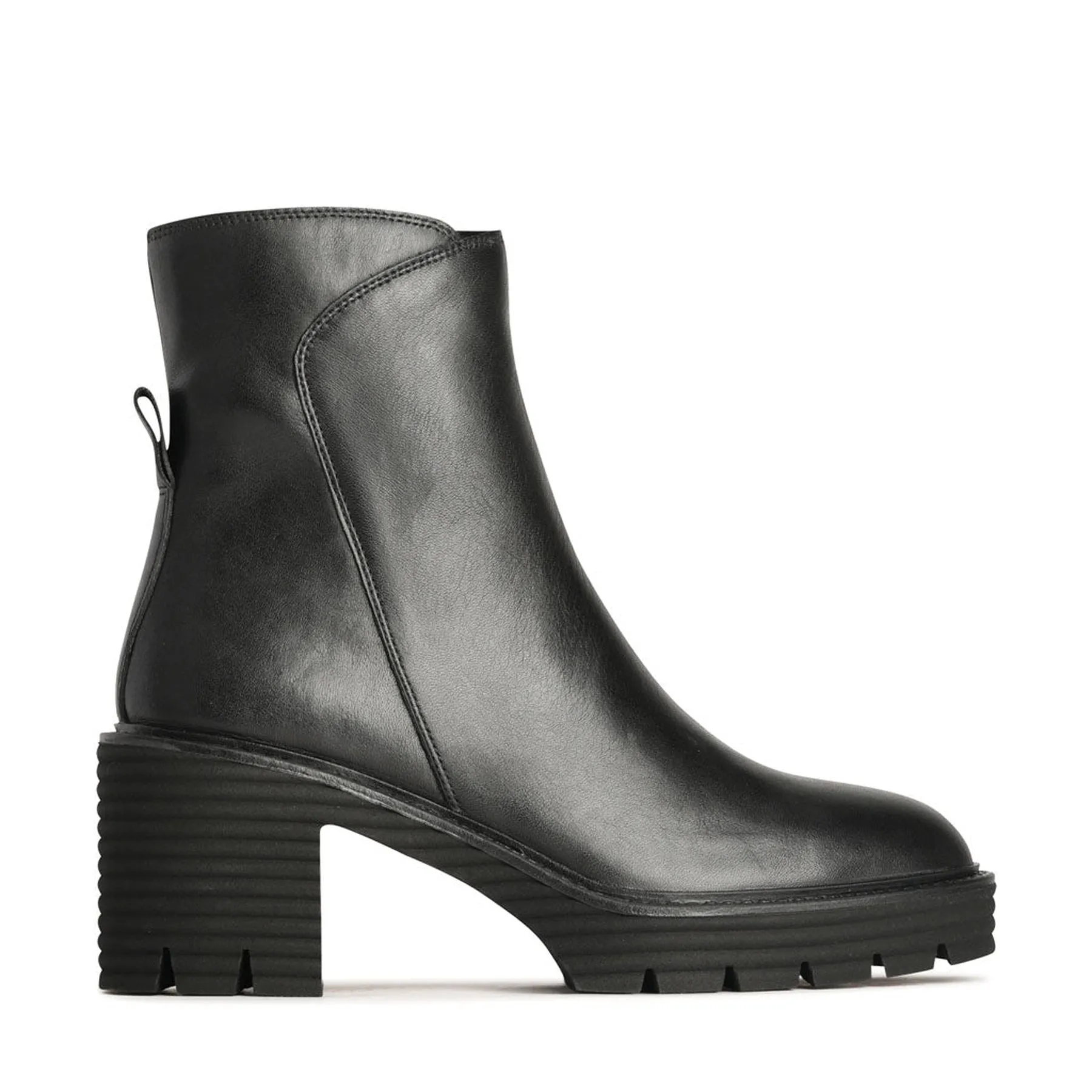 MALINI LEATHER HEELED ANKLE BOOTS