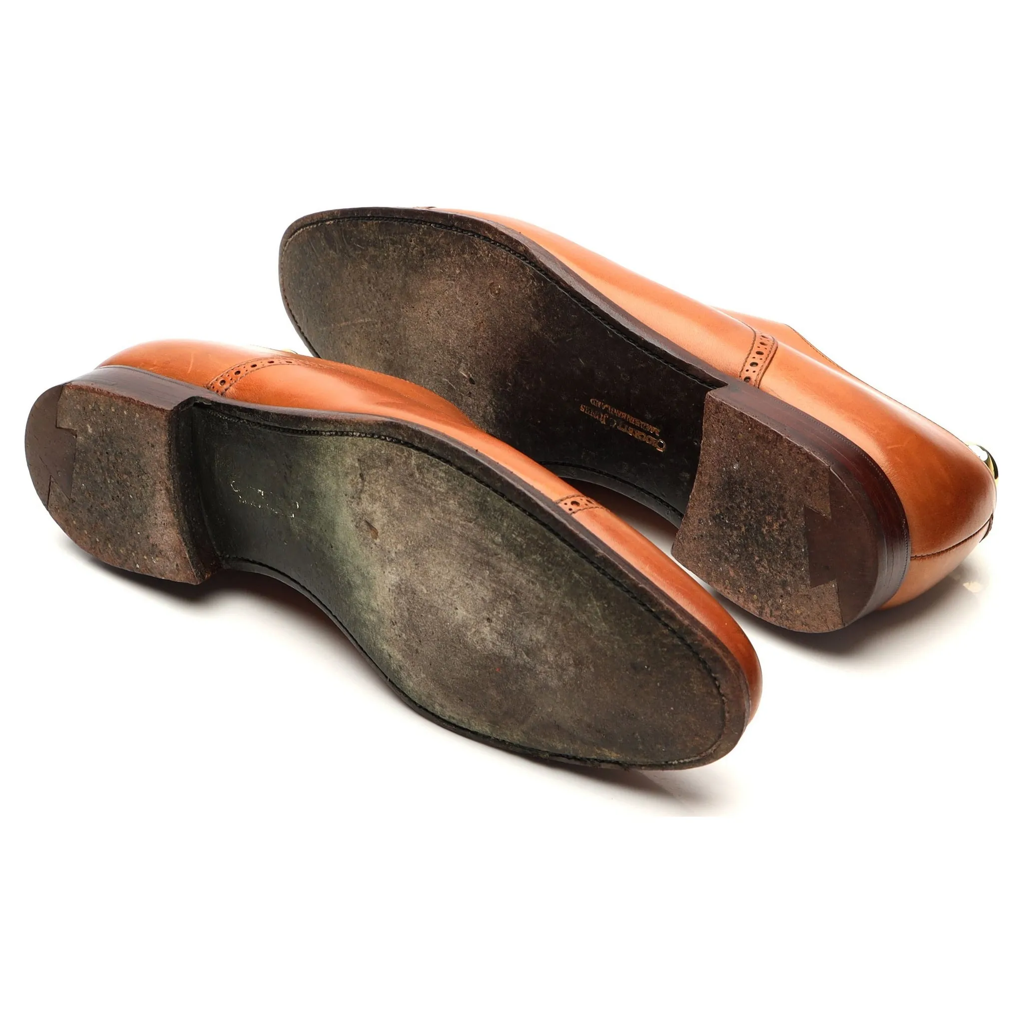'Malton' Tan Brown Leather Oxford UK 9.5 E