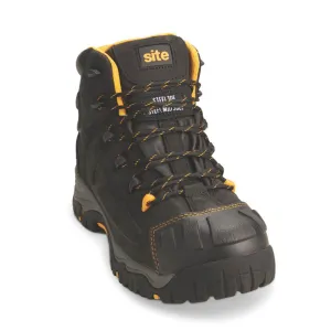 Mens Safety Boots Black Waterproof Steel Toe Cap Tough Ankle Lace Up Size 13