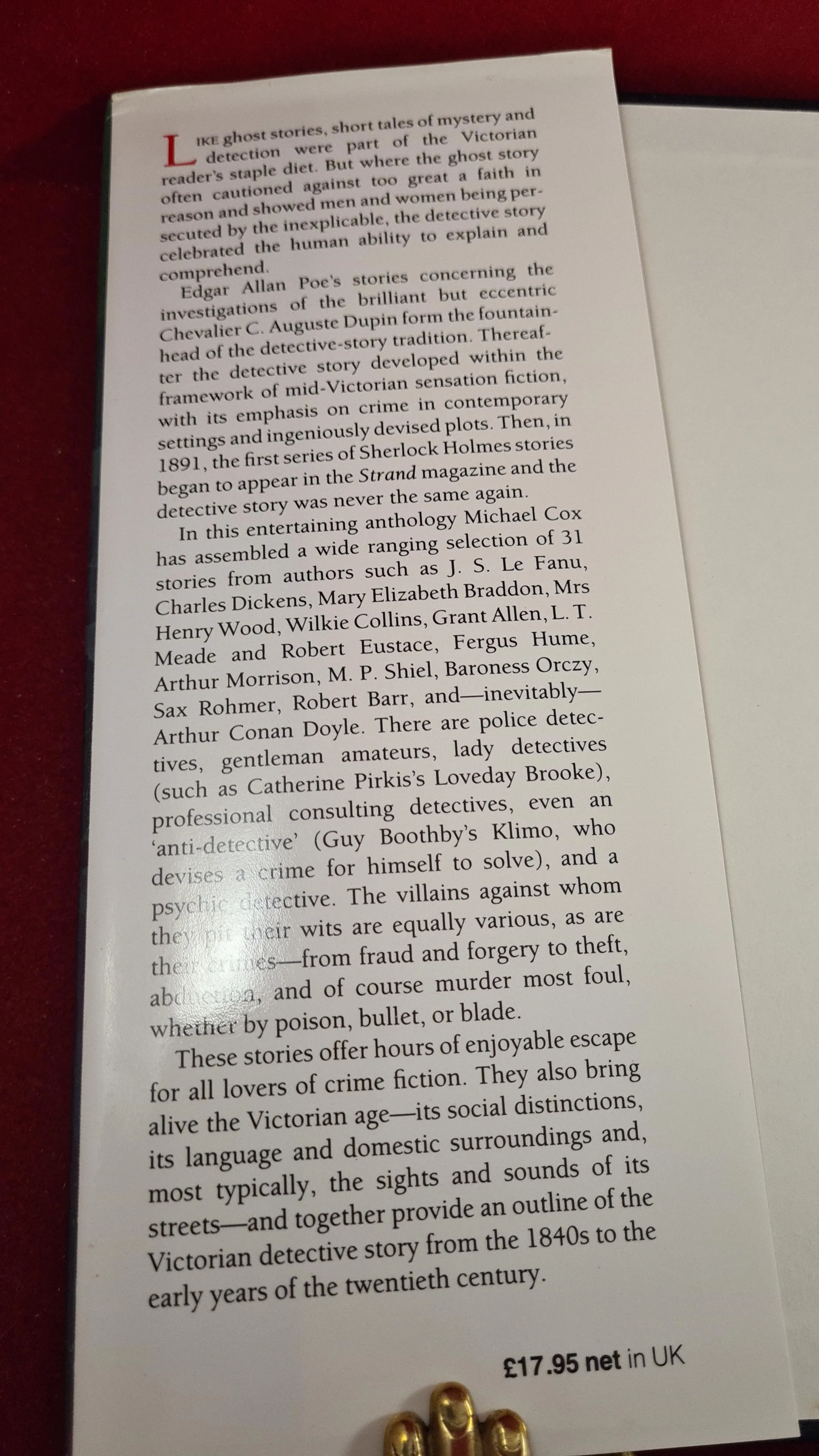 Michael Cox - Victorian Tales of Mystery & Detection, Oxford University Press, 1992