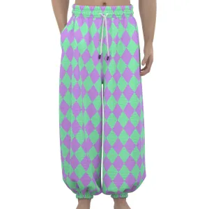 Minty Lavender Jester Clown Pants
