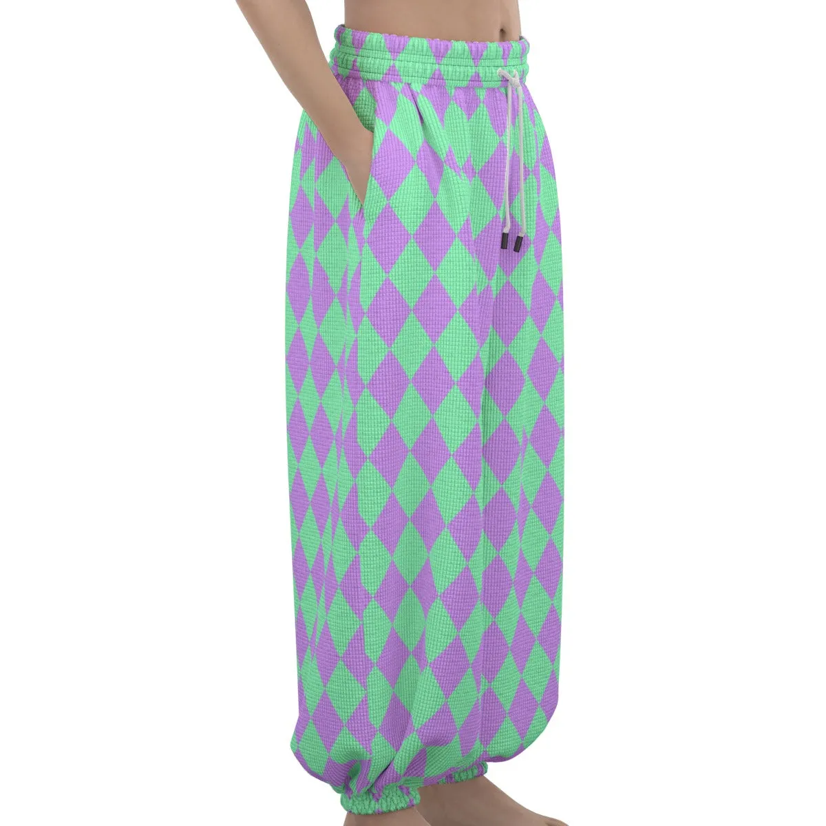 Minty Lavender Jester Clown Pants