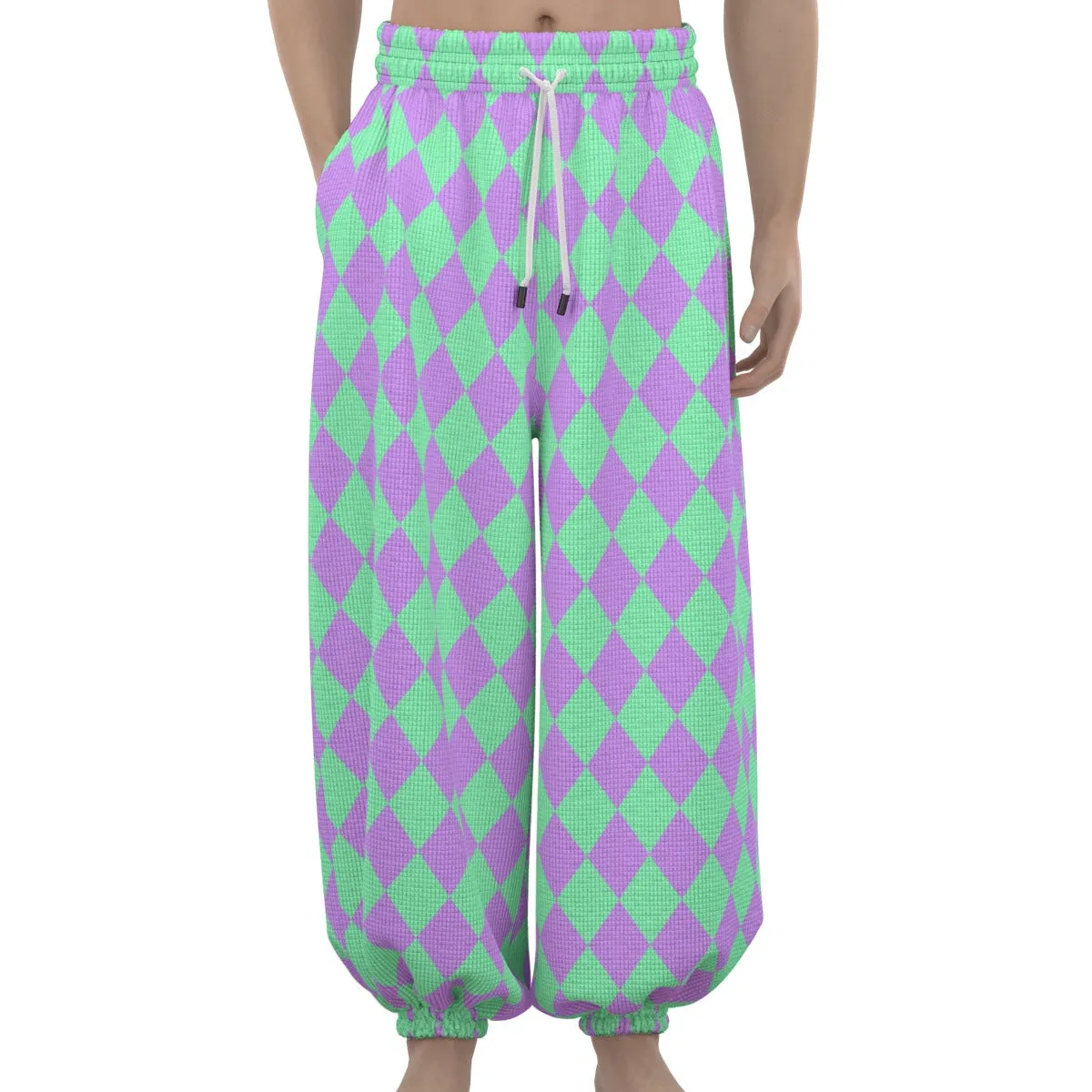 Minty Lavender Jester Clown Pants