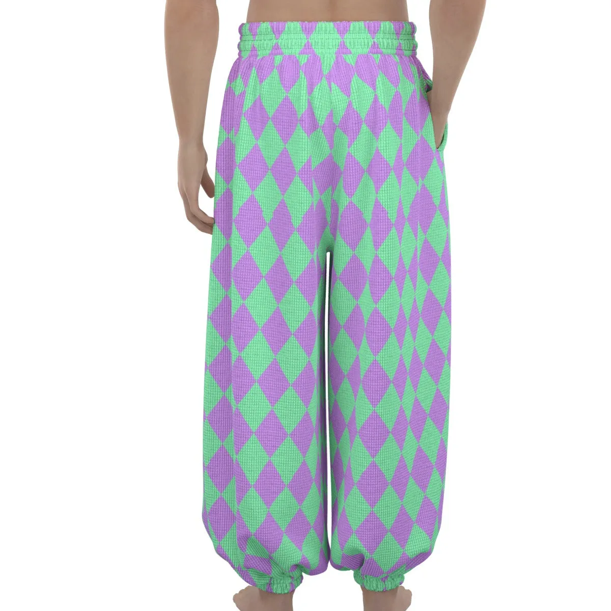 Minty Lavender Jester Clown Pants