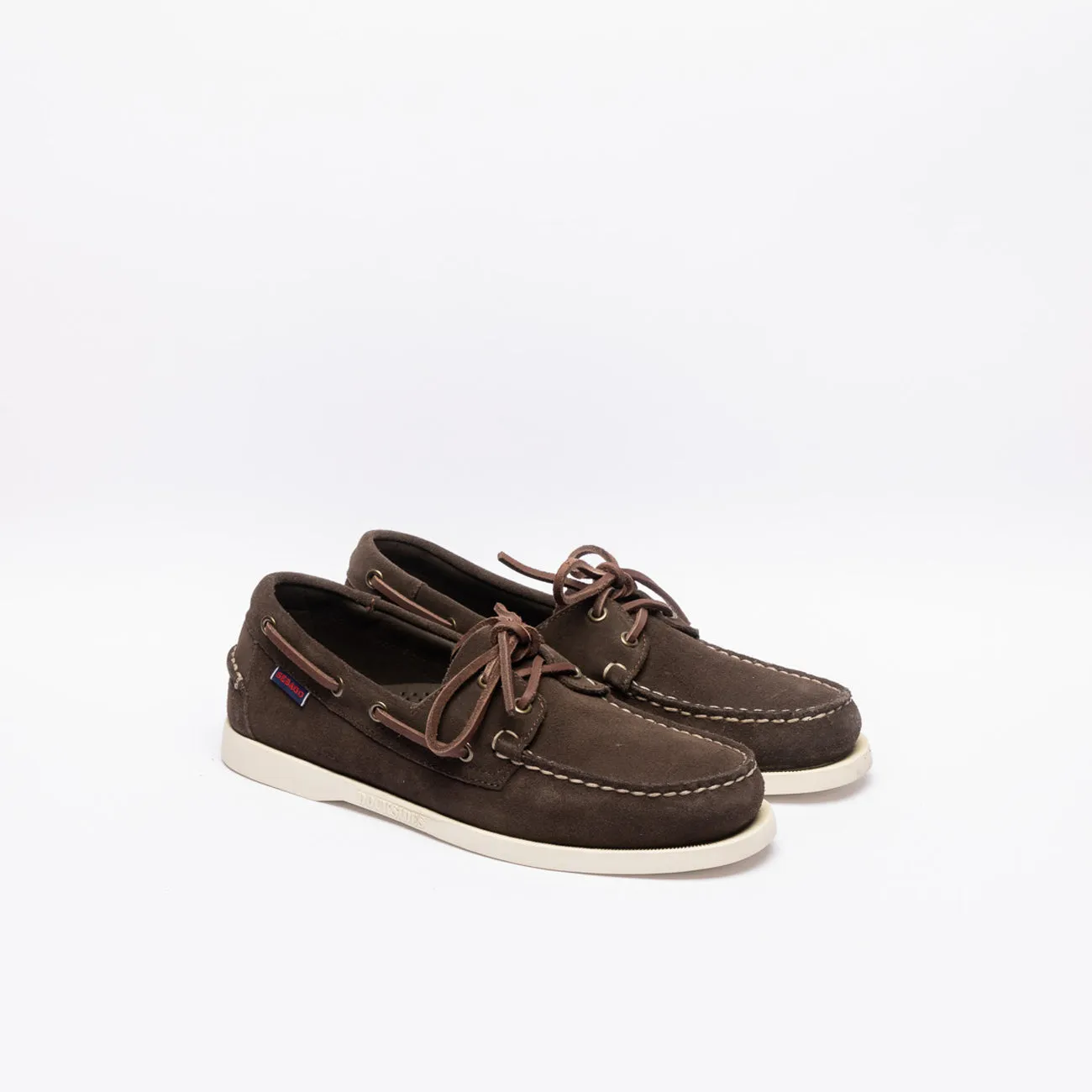 Mocassino da barca Sebago Portland Flesh Out in camoscio marrone (Moka)