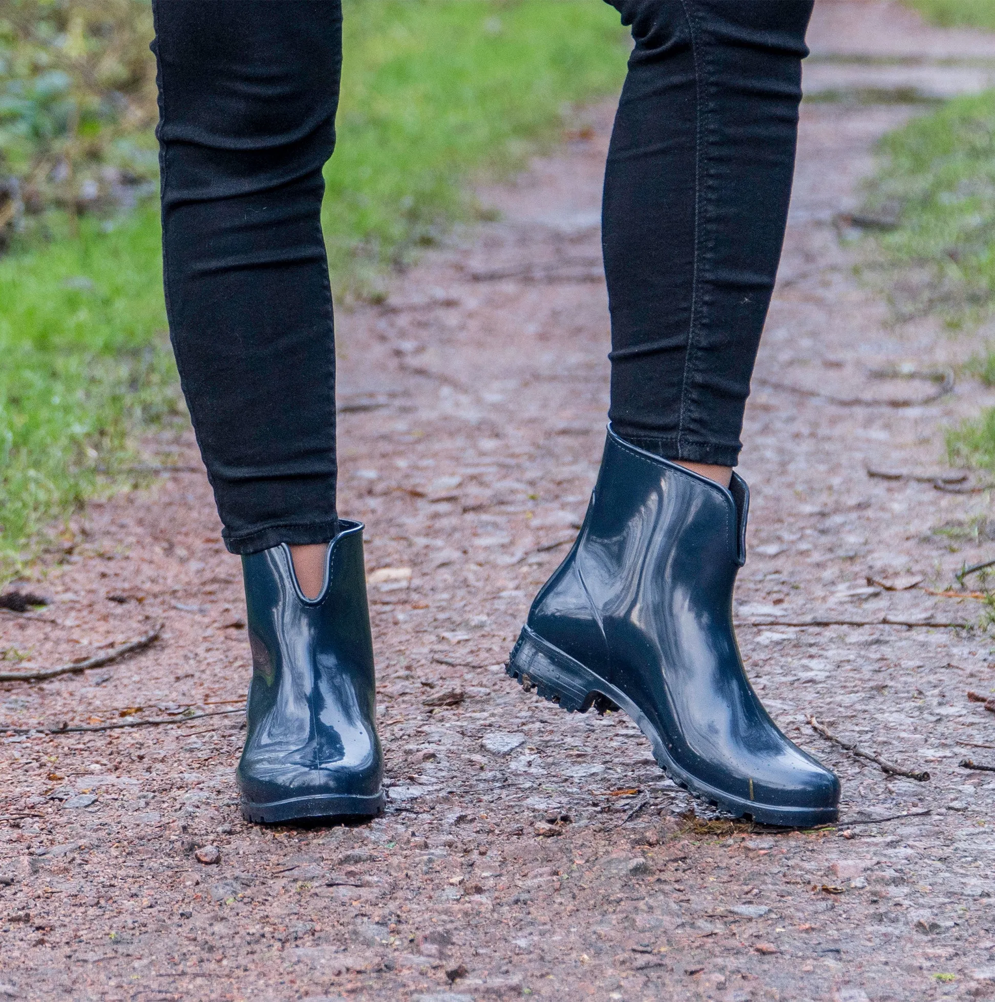 Mud Dogs PAOLA Womens Dog Walking Boots Navy