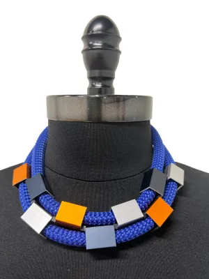 Multi Color Cube Necklace