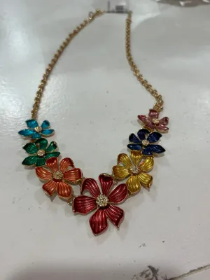 Multi Color Flower Necklace