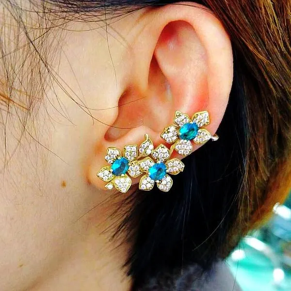 Multi Color Flower Studs