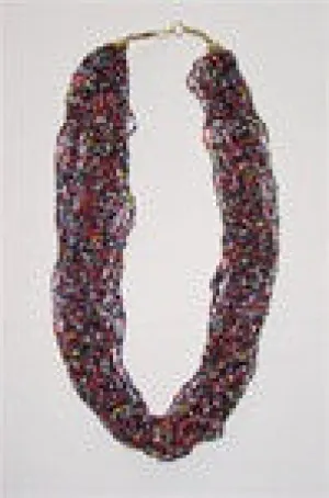 Multi-Color Glass Bead Necklace