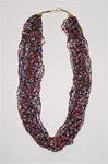 Multi-Color Glass Bead Necklace