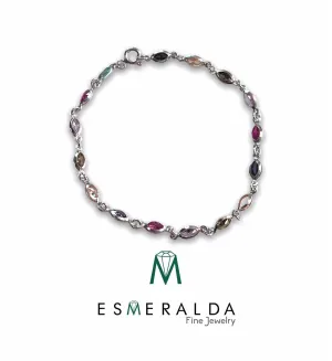 Multi color oval link Bracelet