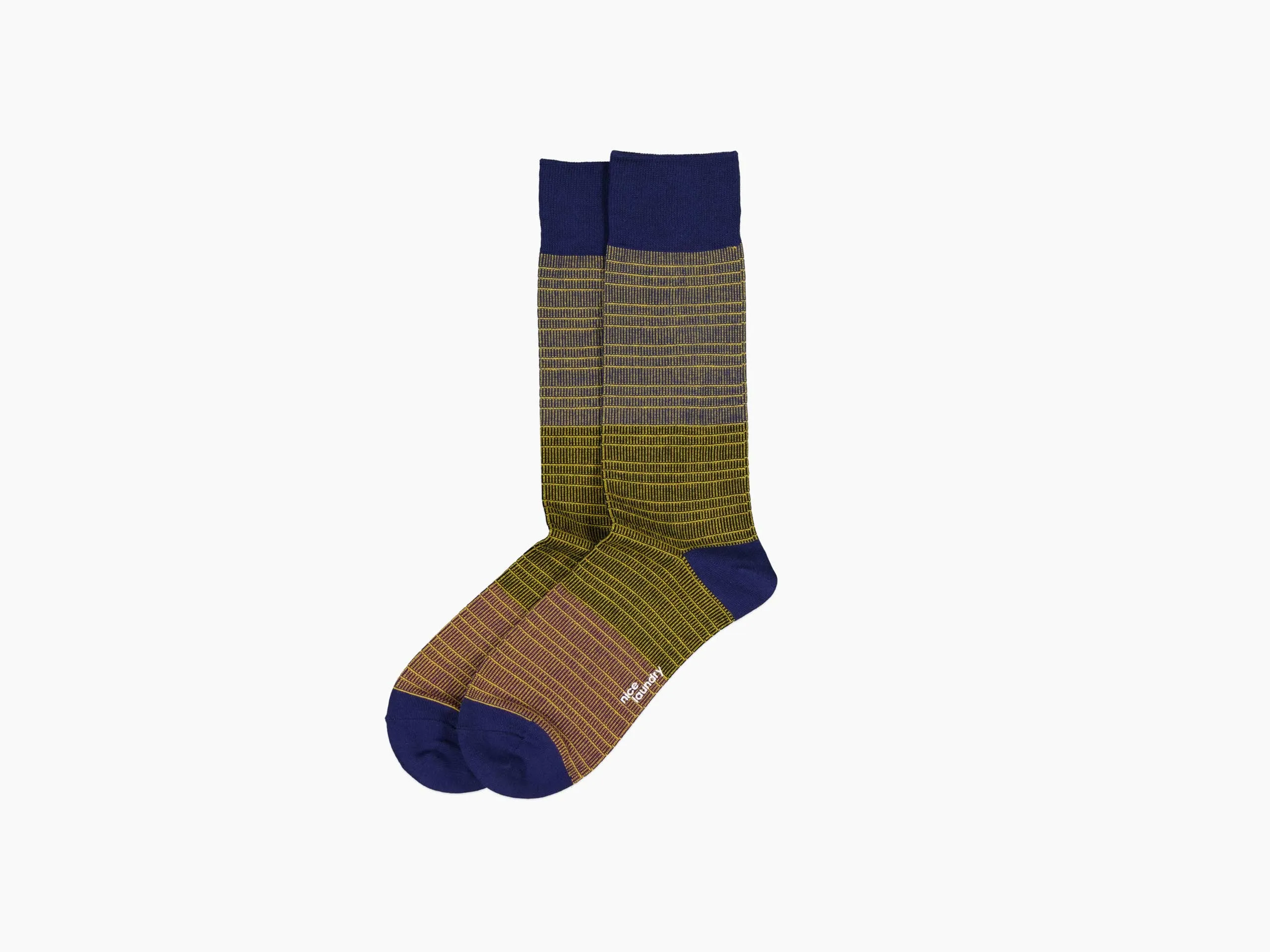 Multi Color Stripe-Yellow/Blue