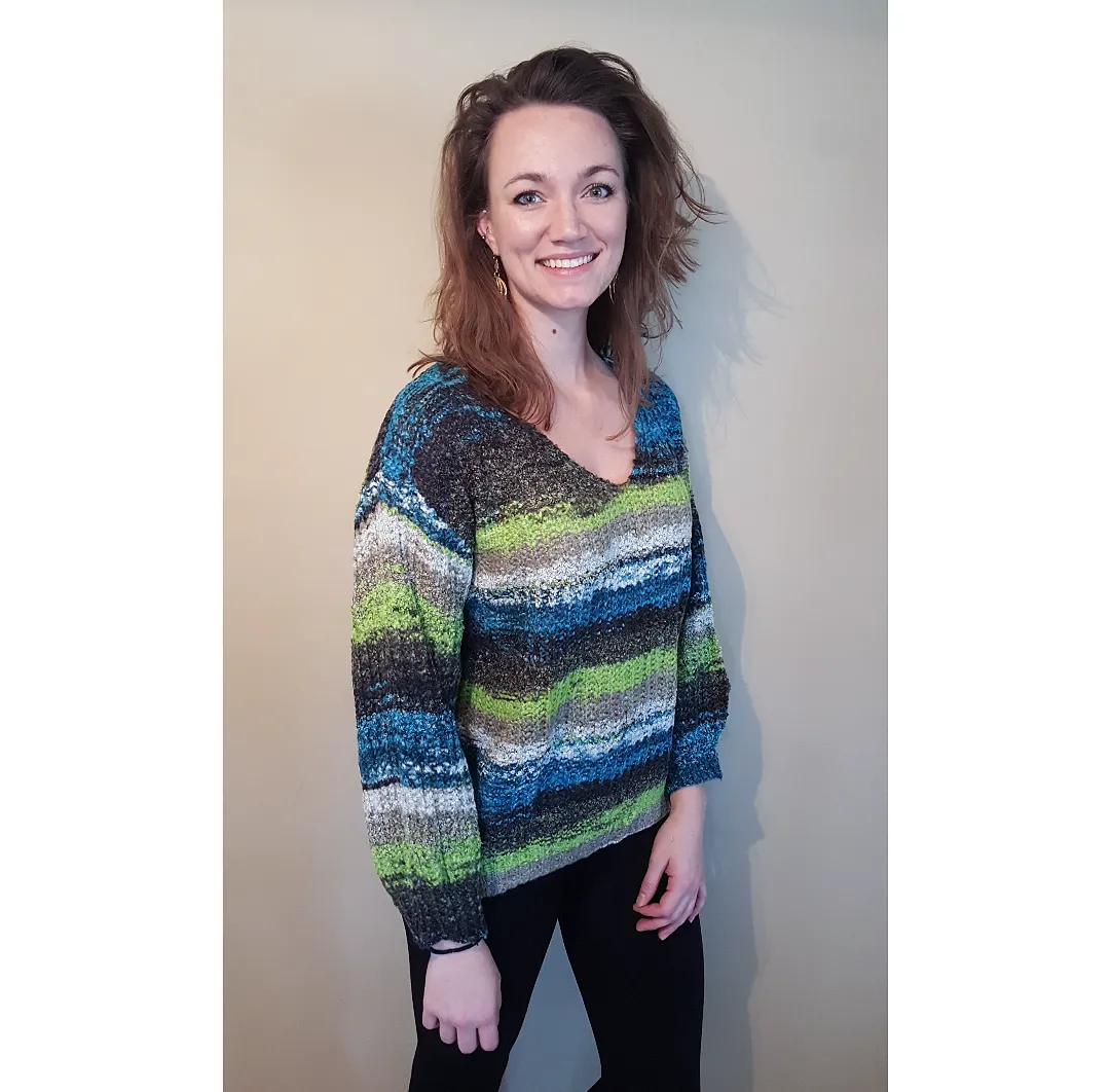 Multi Color Striped Sweater