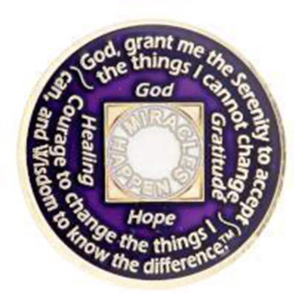 #N39.  NA Purple Silver Coin (1-45)