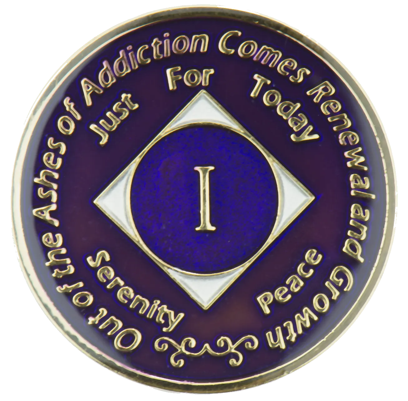 #N39.  NA Purple Silver Coin (1-45)