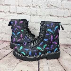 Neon bats ankle Boots