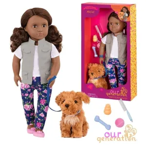 Our Generation Malia Doll & Dog