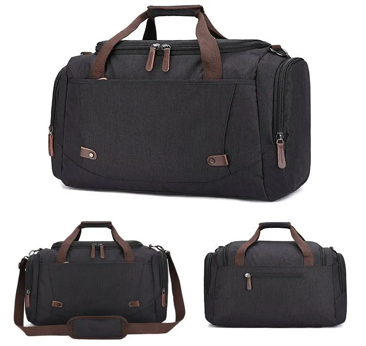 Oxford Multi Pocket Water Resistant Large Capacity Luggage Green Bags