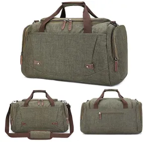 Oxford Multi Pocket Water Resistant Large Capacity Luggage Green Bags