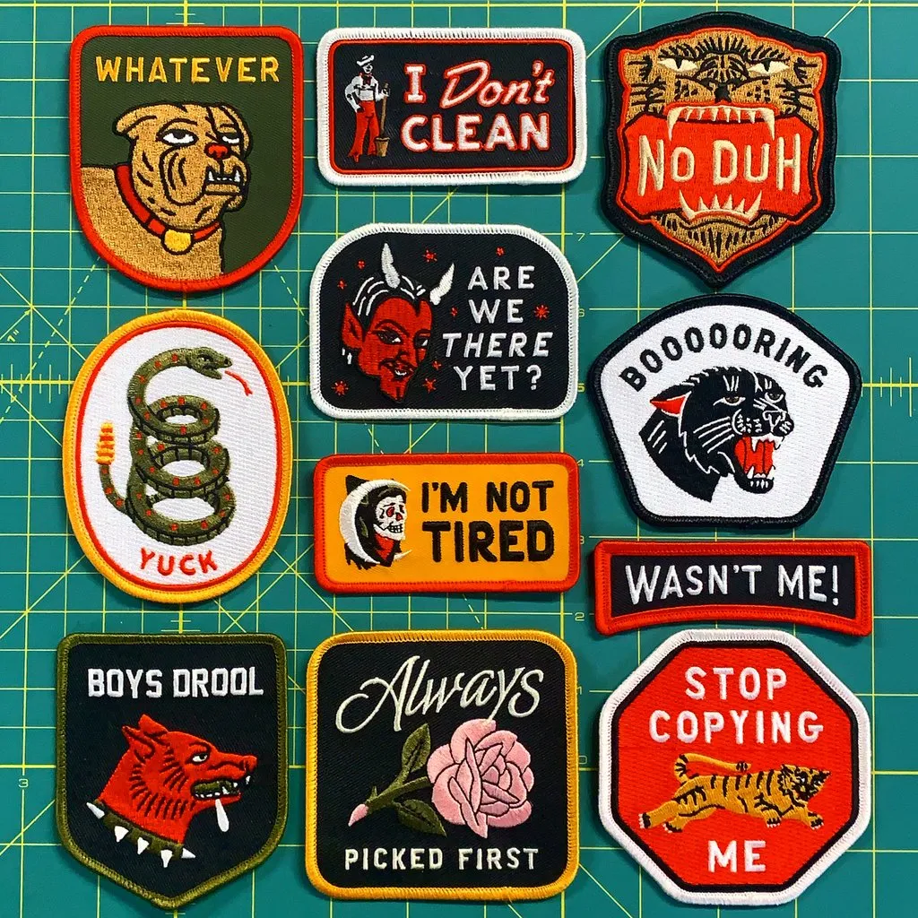 OXFORD PENNANT I DON'T CLEAN EMBROIDERED PATCH