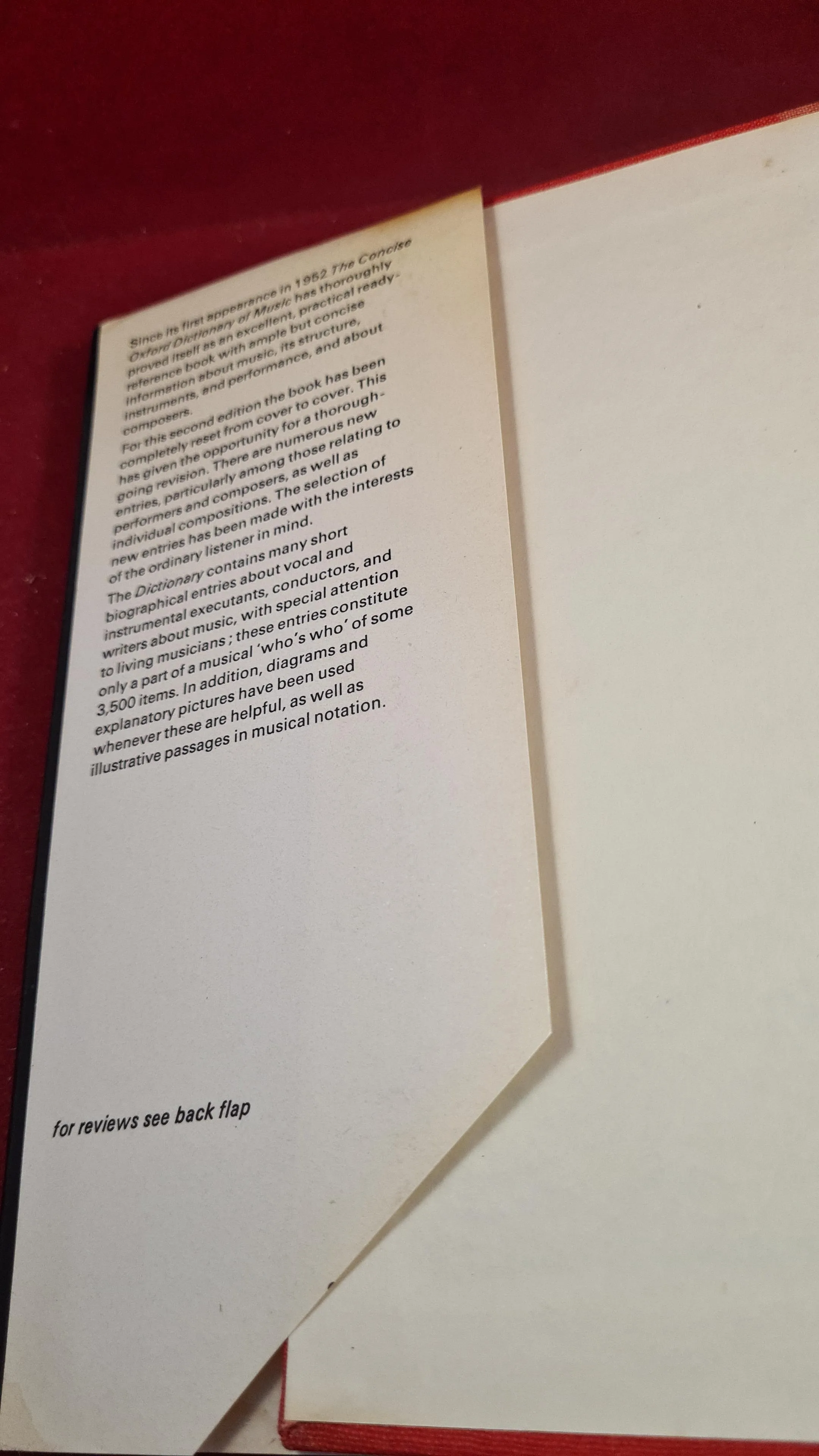 Percy A Scholes - The Concise Oxford Dictionary of Music, Oxford University Press, 1969