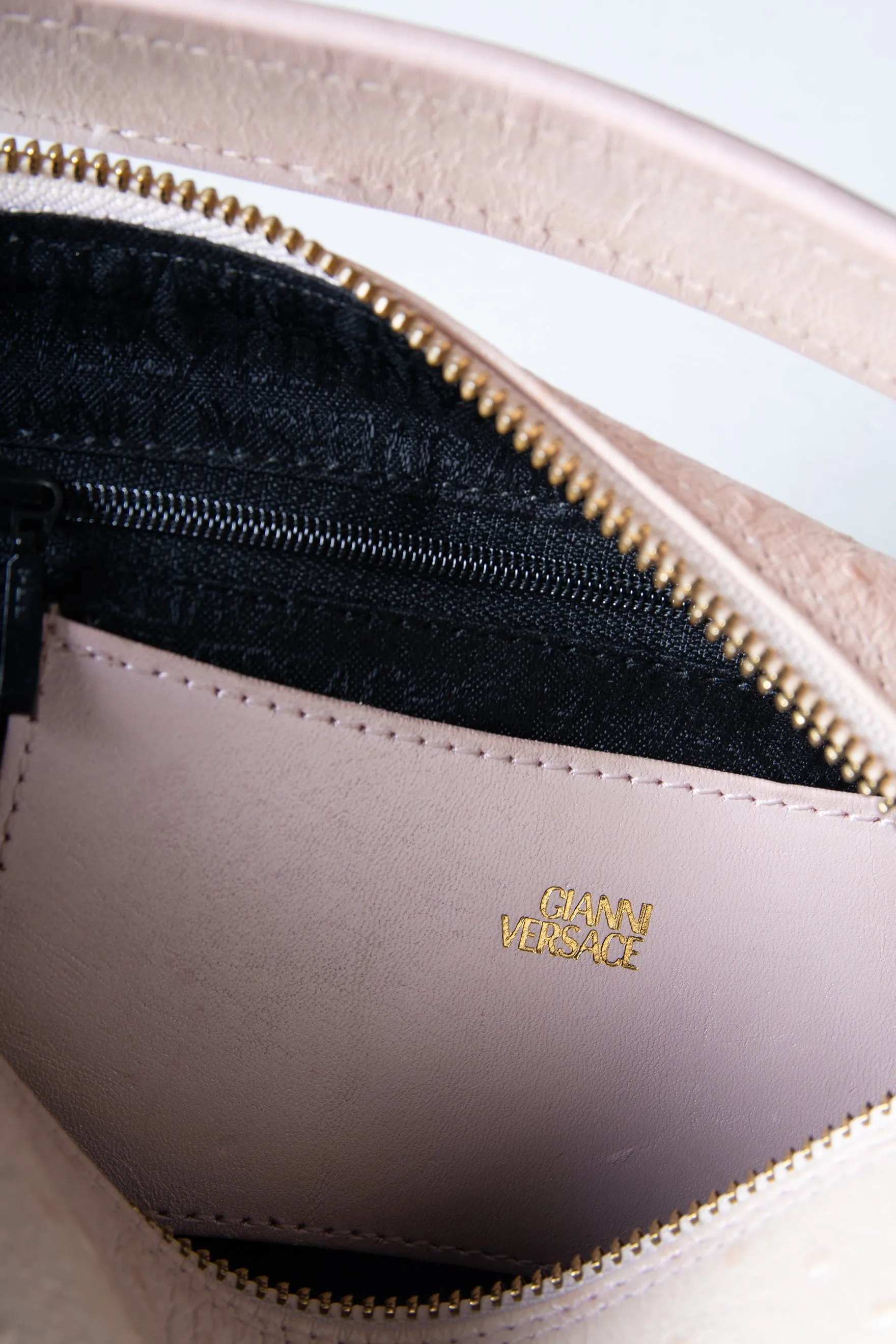 Pink Ostrich Bag