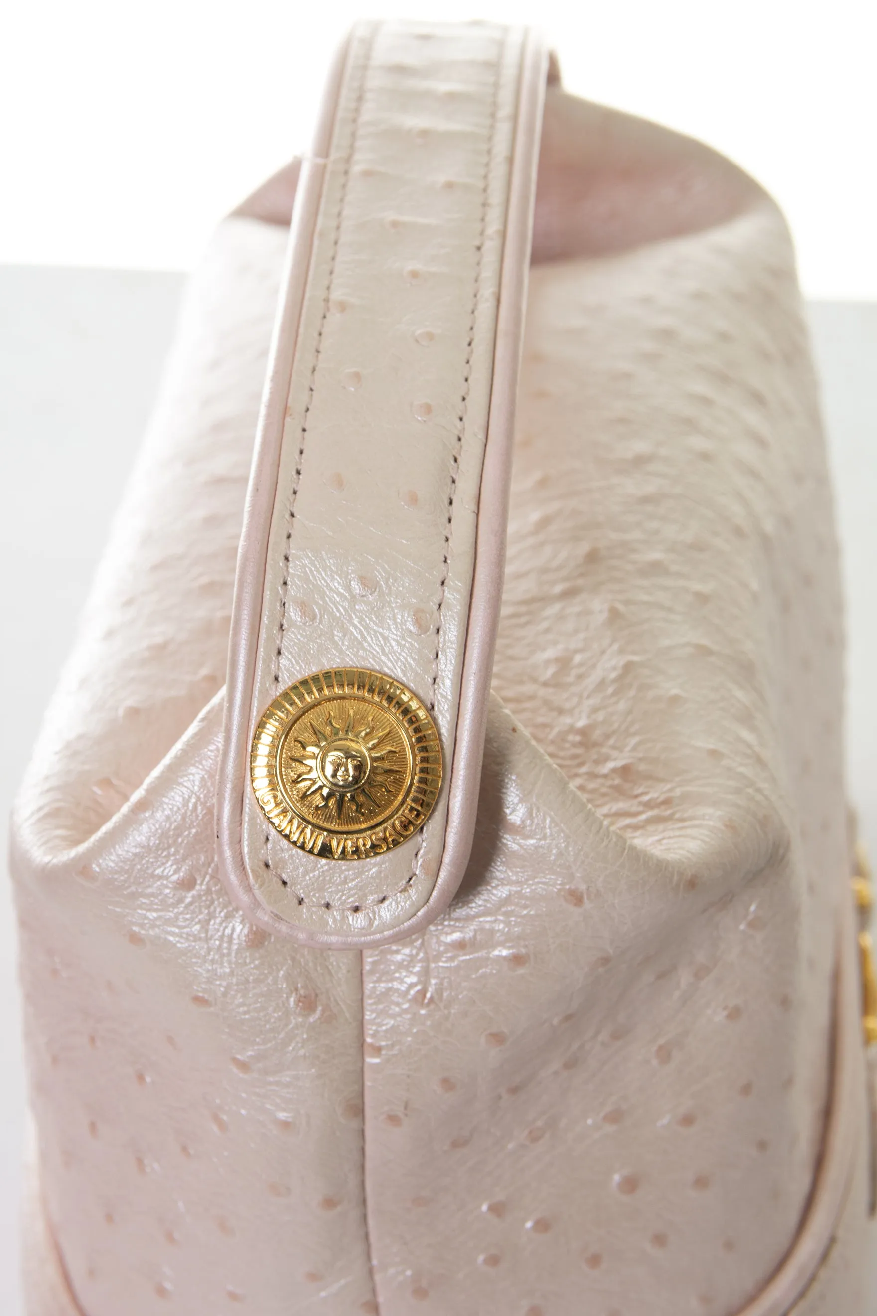 Pink Ostrich Bag