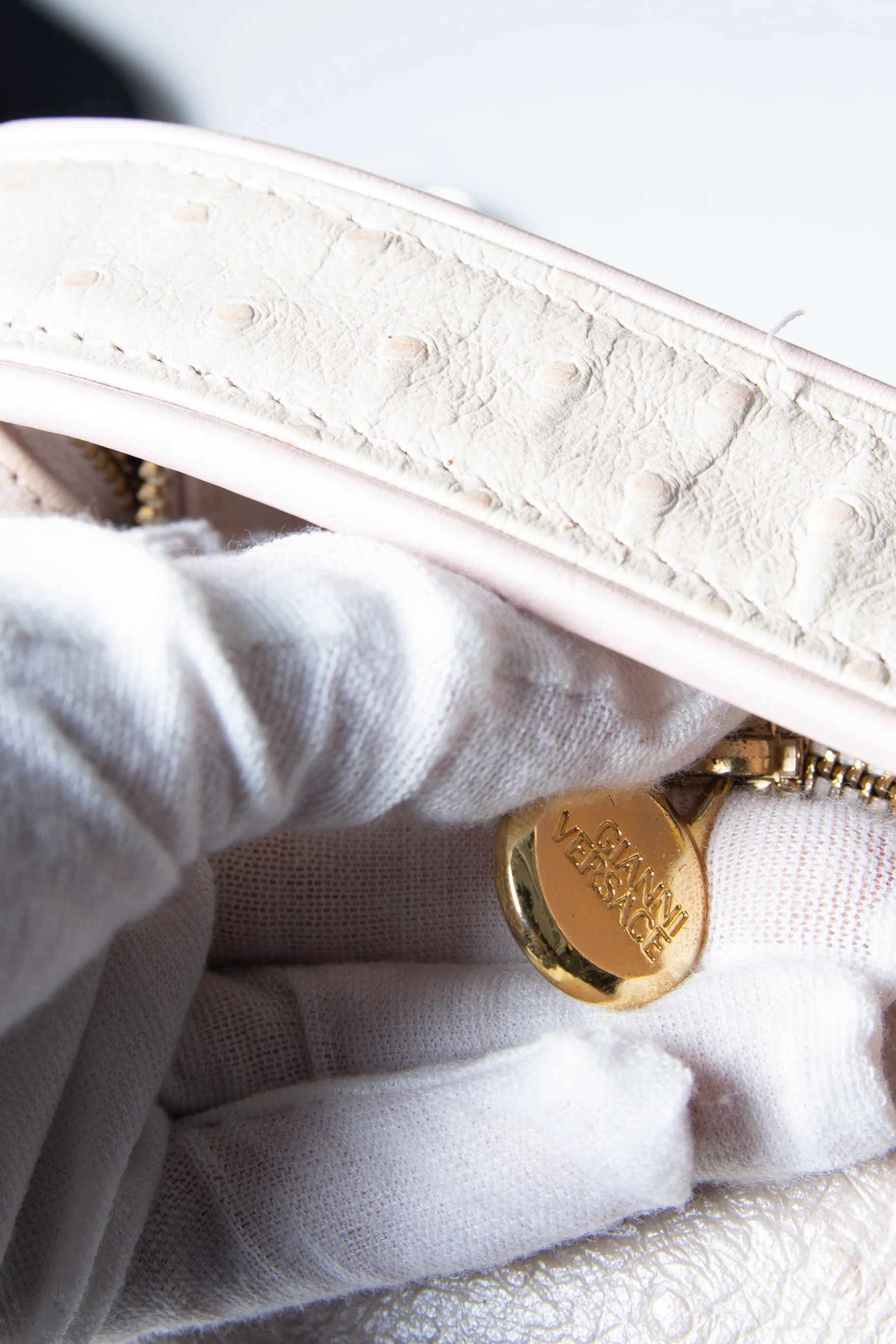 Pink Ostrich Bag