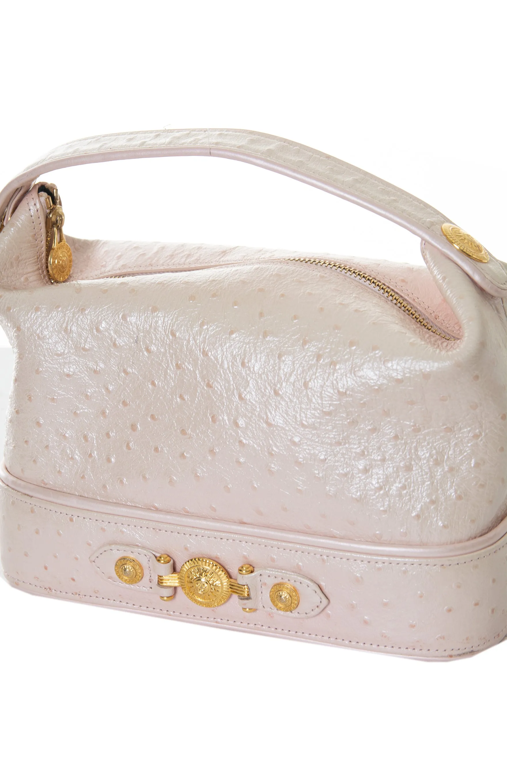 Pink Ostrich Bag