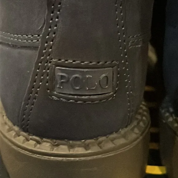 Polo Ralph Lauren Mallet Bear Ranger Hi blue boots boys girls Toddlers Size 5