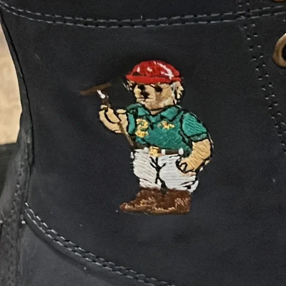 Polo Ralph Lauren Mallet Bear Ranger Hi blue boots boys girls Toddlers Size 5
