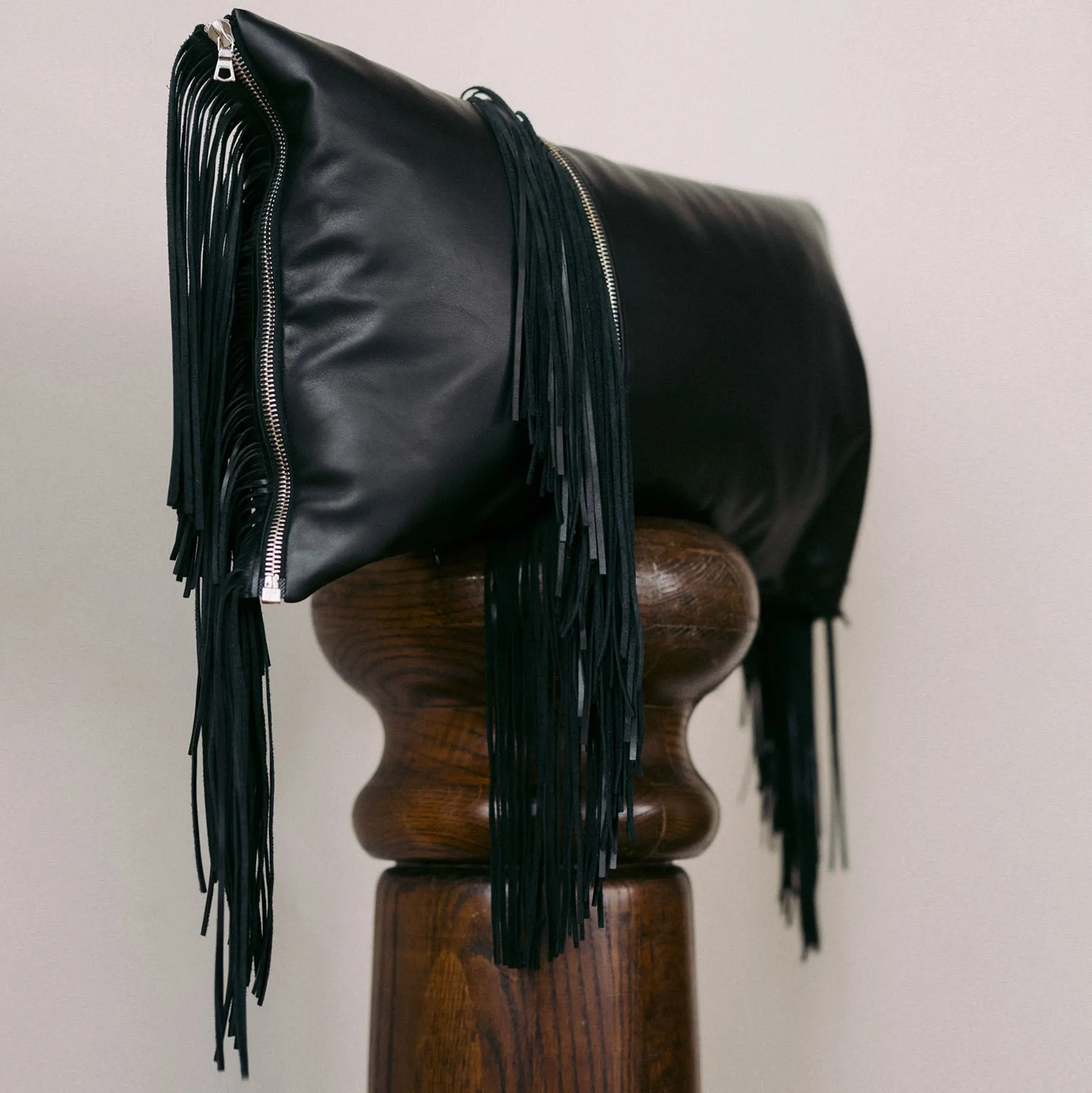 Removable Fringed Pillow