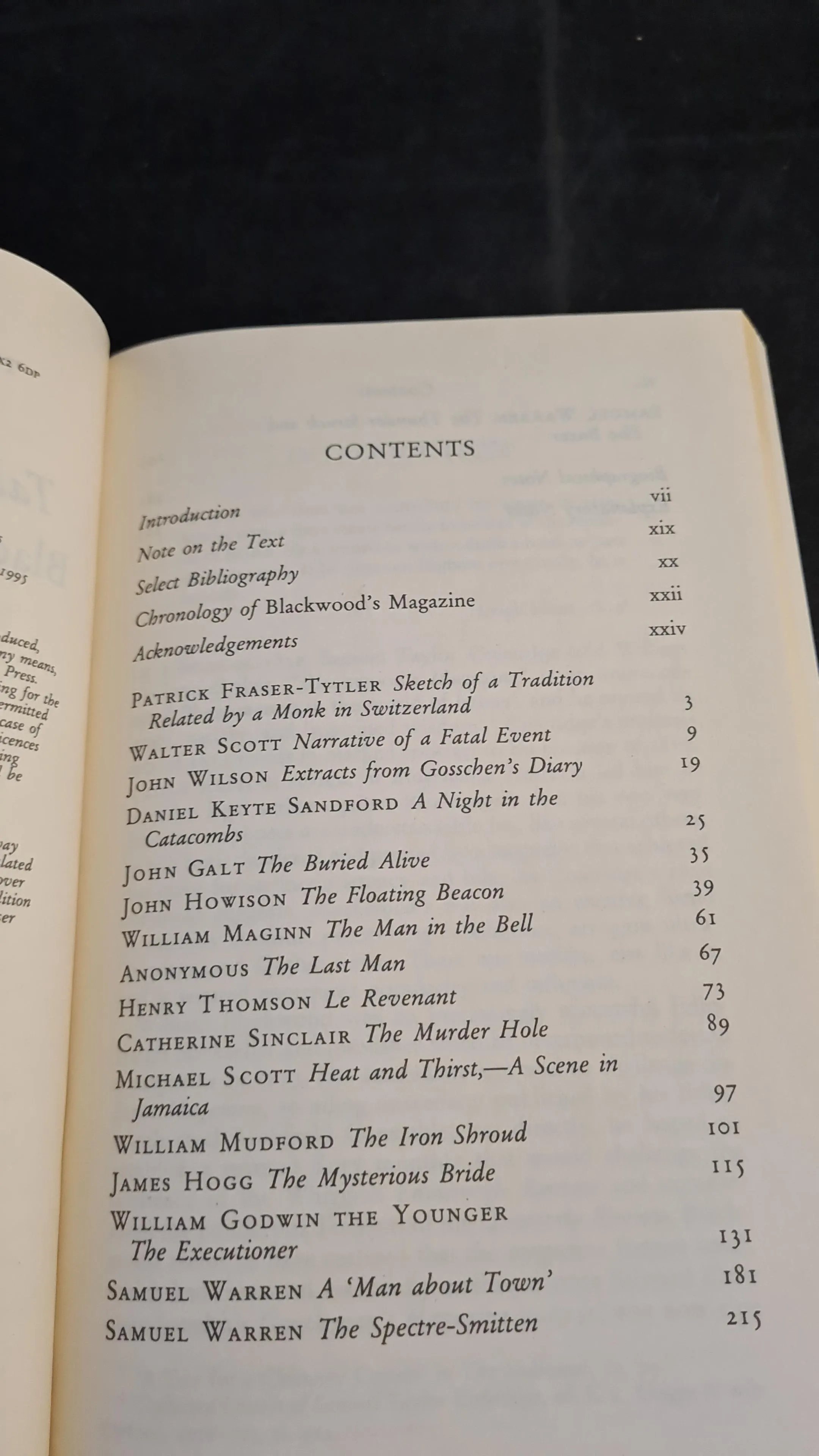 Robert Morrison - Tales of Terror from Blackwood's Magazine, Oxford University, 1995