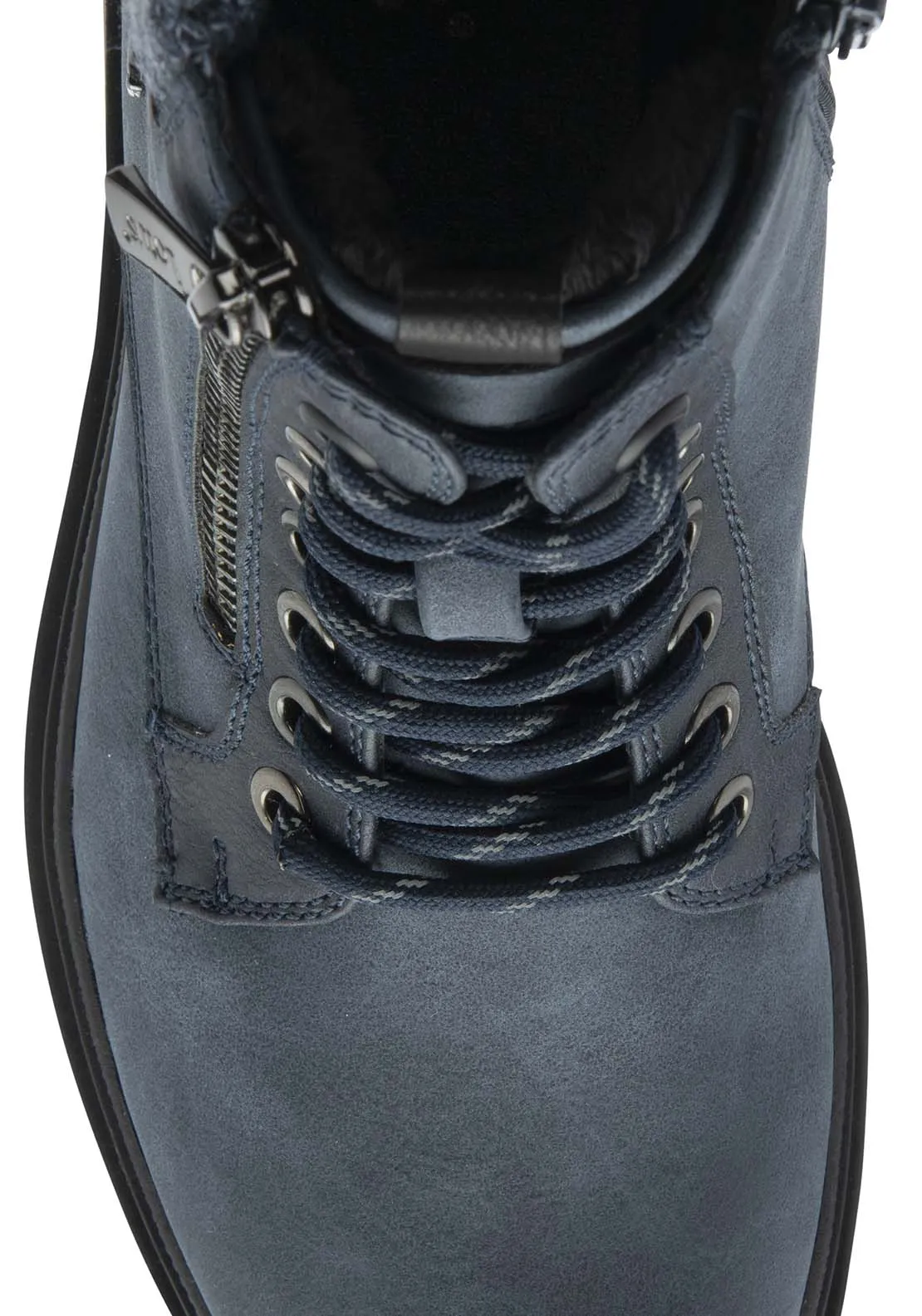 Saundra Ladies Waterproof Ankle Boot - Blue