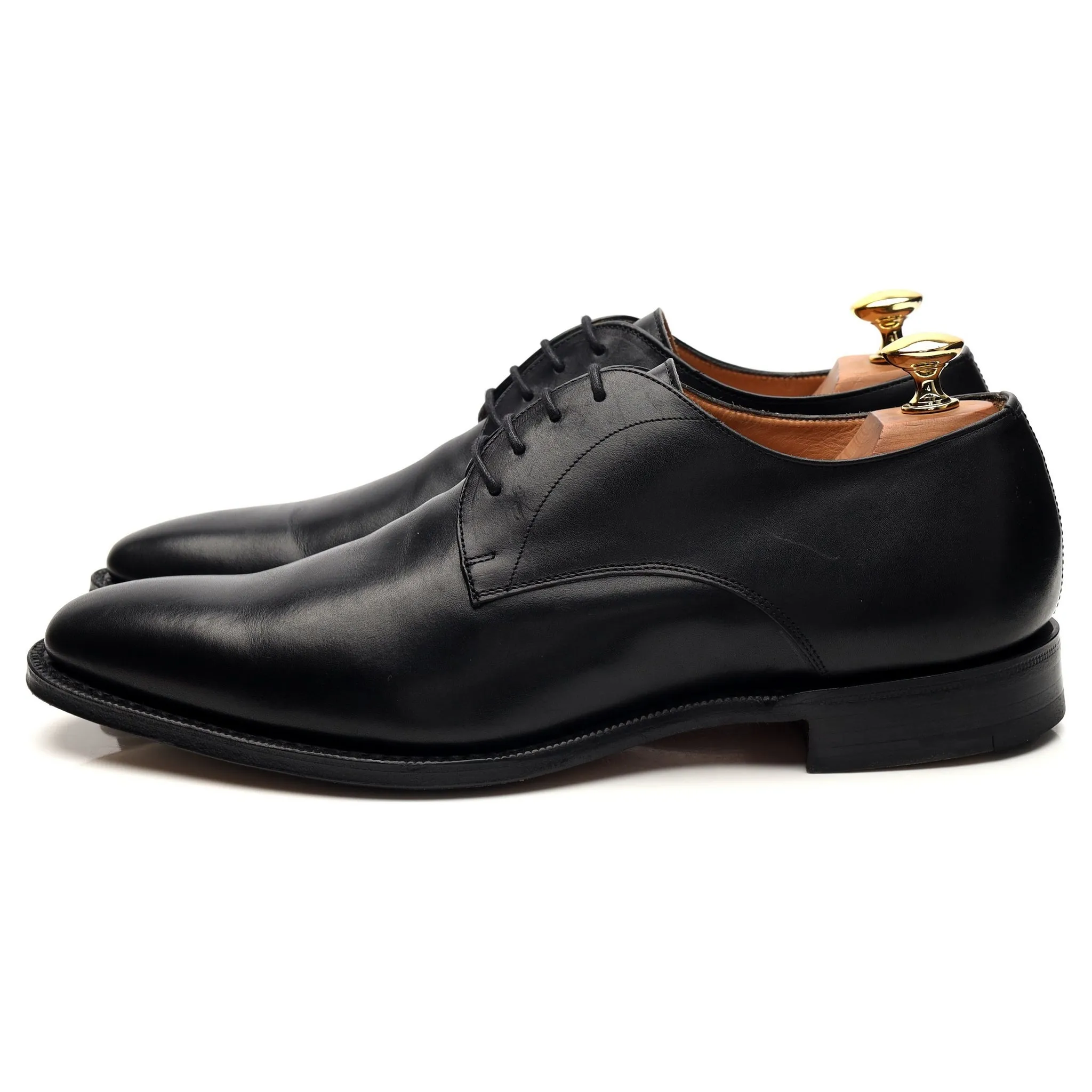 'Sawley' Black Leather Derby UK 6.5 F